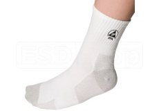 ESD ponožky biele