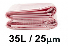 ESD sáčky pre oválny kôš 35 L, 25um, 57x59cm, 100 ks